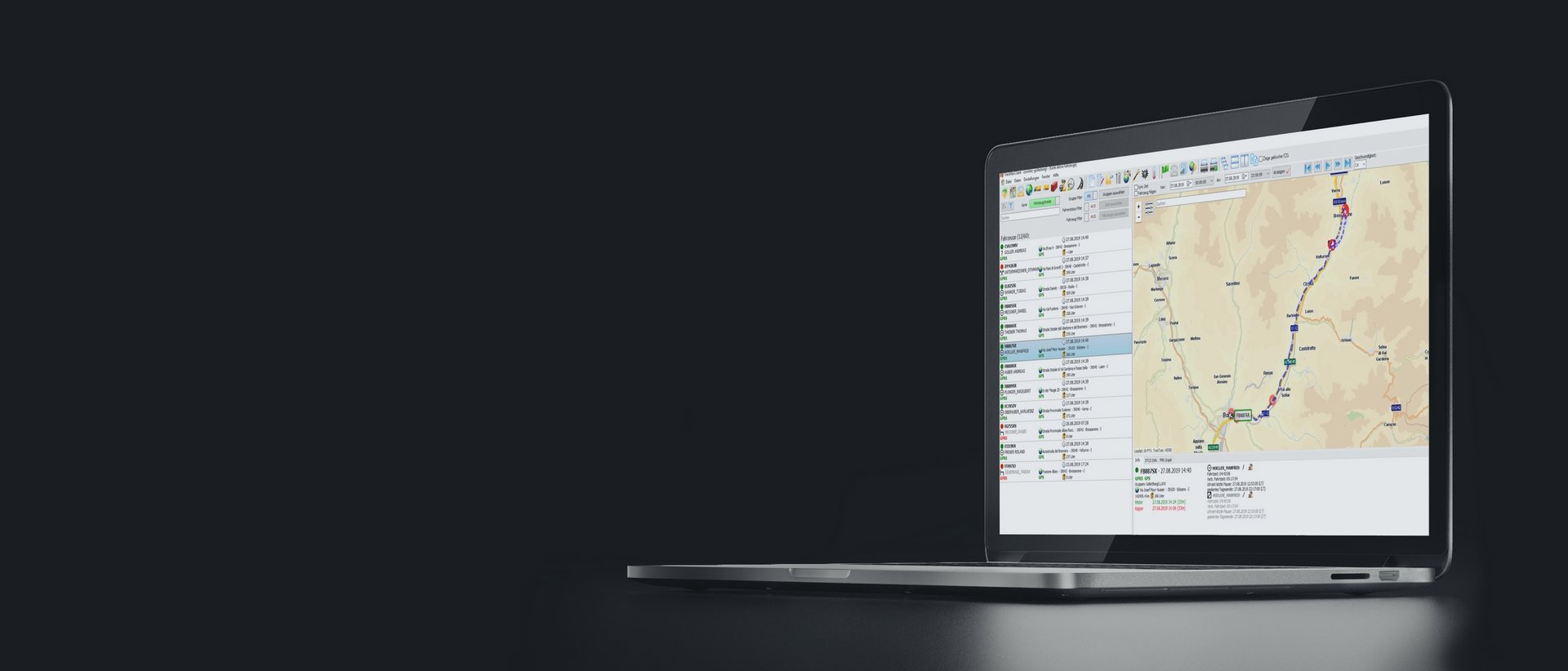 TrackNav für Sand- und Kiesunternehmen TrackNav für Sand- und Kiesunternehmen